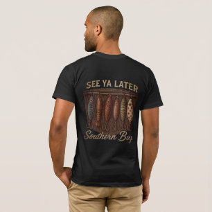 Southern Boy Fishing Rustic Hunting T-Shirt