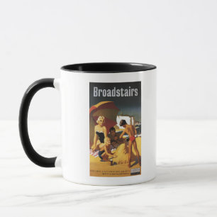 Southern British Railways Family on Beach Mug