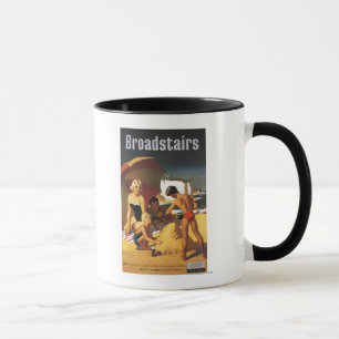 Southern British Railways Family on Beach Mug