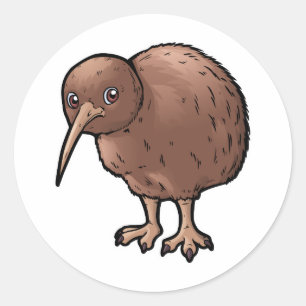 Southern Brown Kiwi Classic Round Sticker