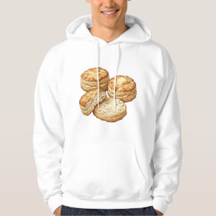 Southern Buttermilk Biscuits Food Illustration Hoodie