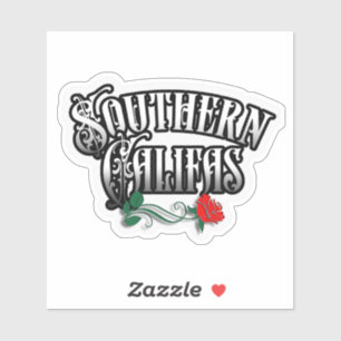 Southern Califas Bumper Hard Hat Car sticker