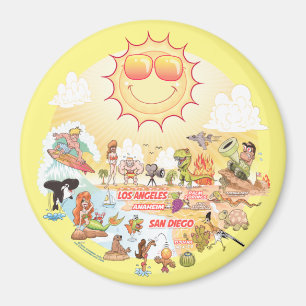 Southern California Beach Paradise Magnet
