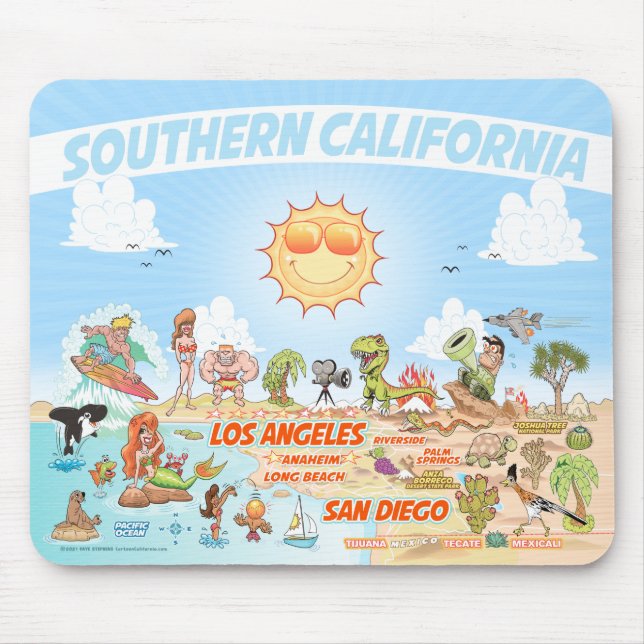 Southern California Beach Paradise Mouse Pad (Front)