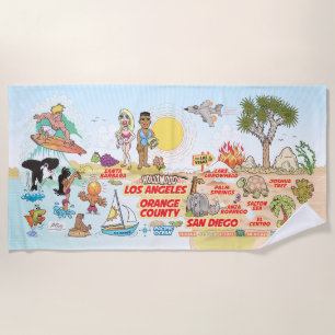 Southern California Beach Towel