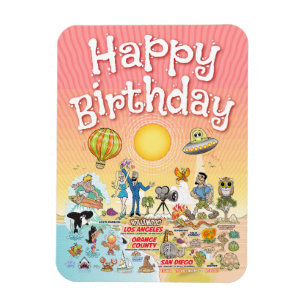 Southern California Birthday Magnet