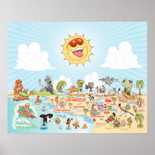 Southern California Blue Sky Poster