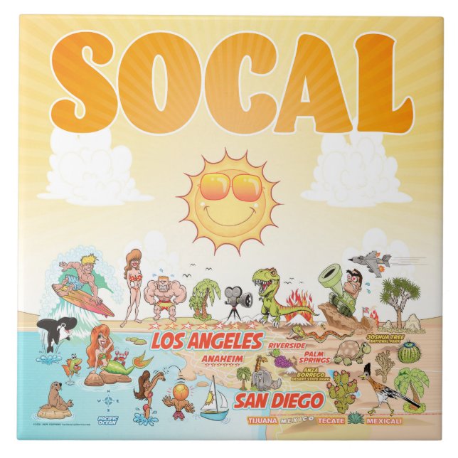 Southern California Ceramic Tile (Front)