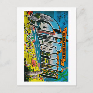 Southern California - Large Letter Scenes Postcard
