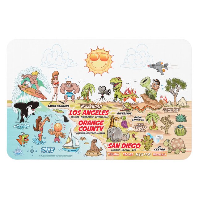 Southern California Magnet (Horizontal)