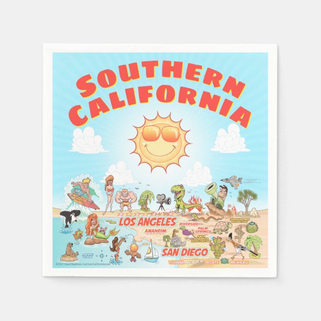 Southern California Napkin (Front)