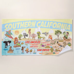 Southern California Paradise Beach Towel