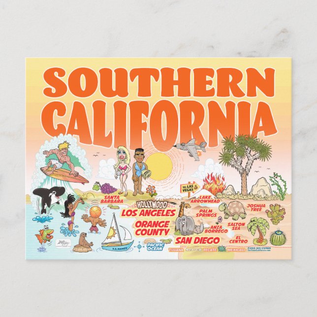 Southern California Postcard (Front)