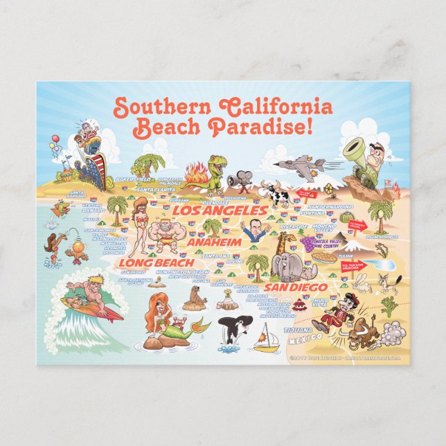 Southern California Souvenir Postcard (Front)