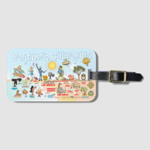 Southern California Sunset Luggage Tag