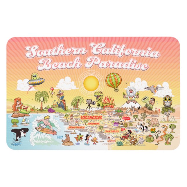 Southern California Sunset Magnet (Horizontal)