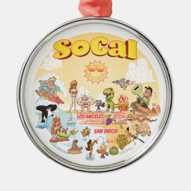 Southern California Sunset Ornament (Front)