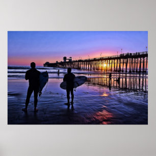 Southern California Sunset Poster
