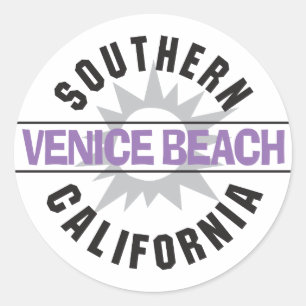 Southern California - Venice Beach Classic Round Sticker