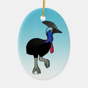Southern Cassowary Ceramic Ornament