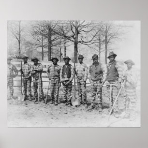 SOUTHERN CHAIN GANG c. 1885 Poster