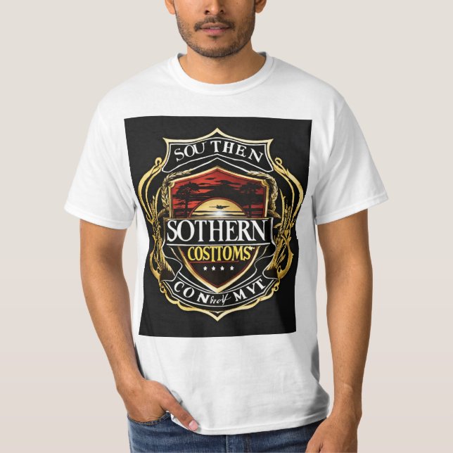"Southern Charm Graphic T-Shirt" T-Shirt (Front)