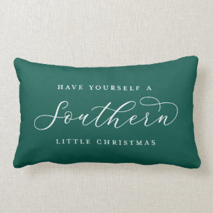 Southern Christmas in the South Christmas Lumbar Cushion