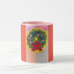 Southern Christmas Wreath Mug