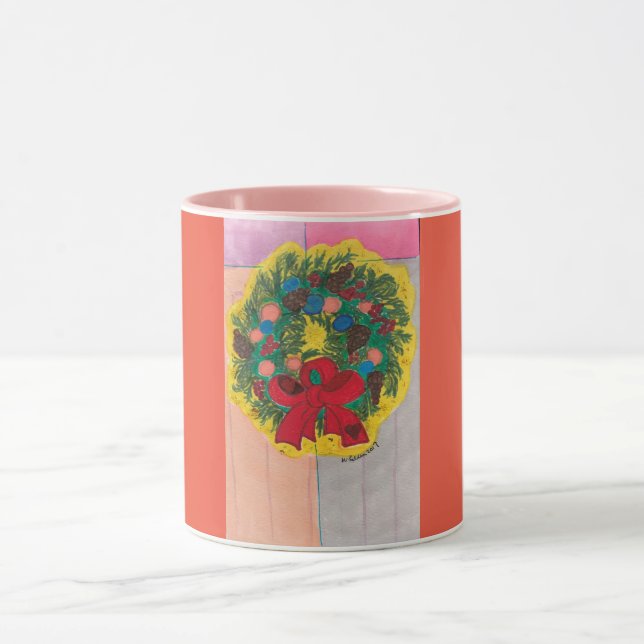 Southern Christmas  Wreath Mug (Center)