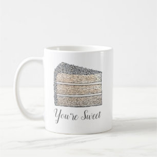 Southern Coconut Cake Slice You're Sweet Thanks Coffee Mug