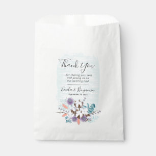 Southern Country Cotton Boll Wedding Thank You Favour Bag
