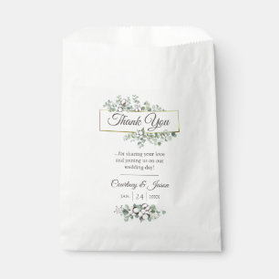 Southern Country Cotton Boll Wedding Thank You Favour Bag