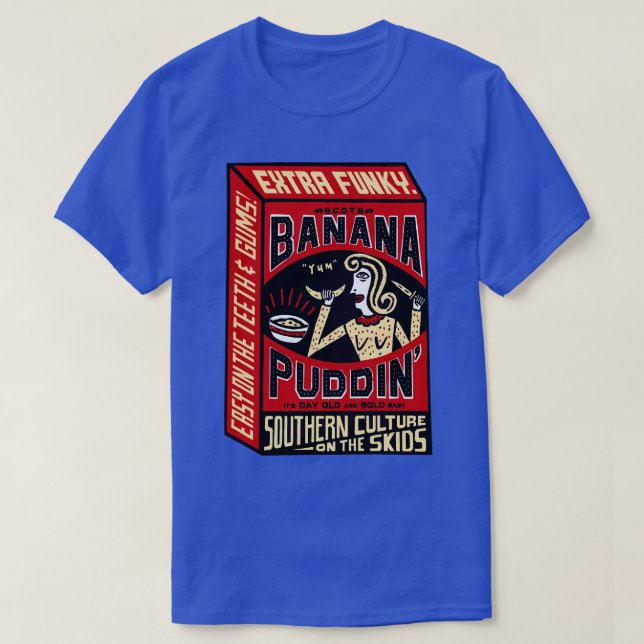 Southern Culture on the Skids Banana Puddin T-Shirt (Design Front)