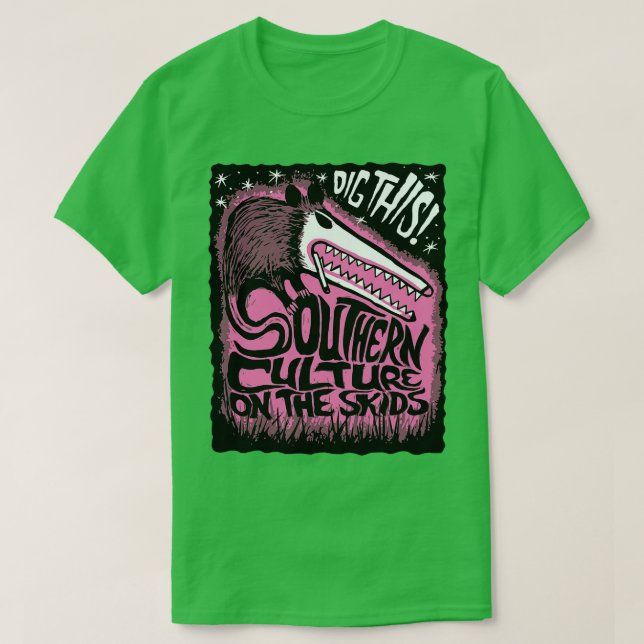 Southern Culture on the Skids Possum T-Shirt (Design Front)