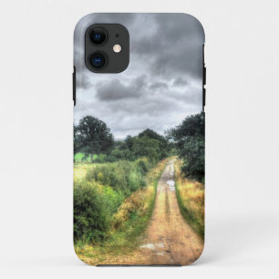 Southern England Woodland Pastures Nature Scene iPhone 11 Case