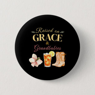 Southern Faithful Grandma Birthday 6 Cm Round Badge