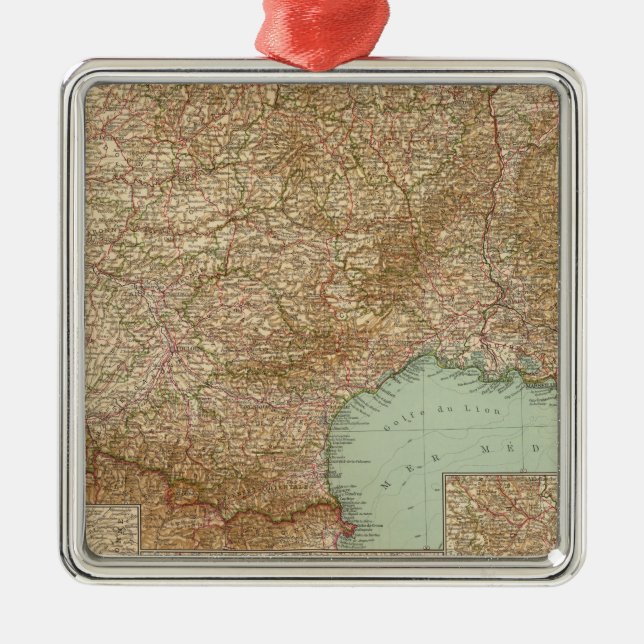 Southern France 3536 Metal Ornament (Front)