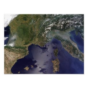 Southern France and Northern Italy Photo Print