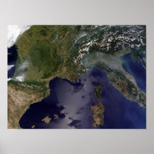Southern France and Northern Italy Poster