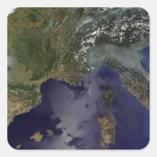 Southern France and Northern Italy Square Sticker