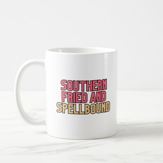 Southern Fried Spellbound Witchy Humour Coffee Mug (Left)