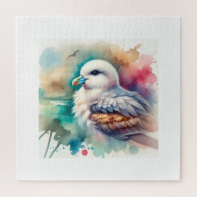 Southern Fulmar 100924AREF108 - Watercolor Jigsaw Puzzle (Vertical)