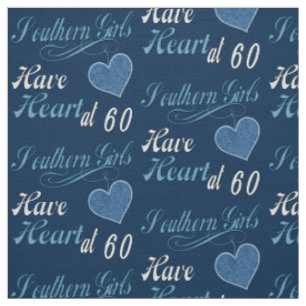 Southern Girls Heart 60th Fabric