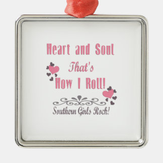 Southern Girls Rock Metal Ornament