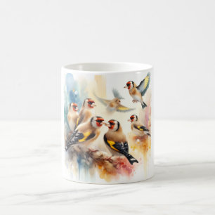 Southern Goldfinch 030624AREF113 - Watercolor Coffee Mug