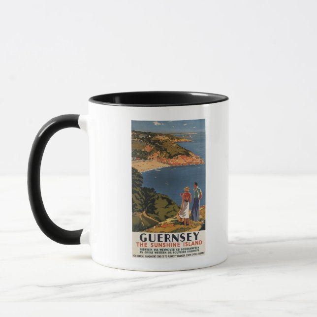 Southern/Great Western Rail Couple on Cliff Mug (Left)