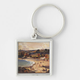 Southern/Great Western Railway Beach Scene Key Ring
