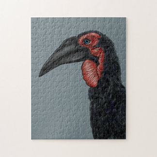 Southern Ground Hornbill Illustration Jigsaw Puzzle
