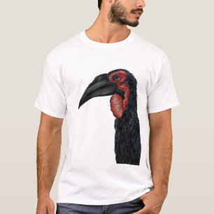 Southern Ground Hornbill Illustration T-Shirt