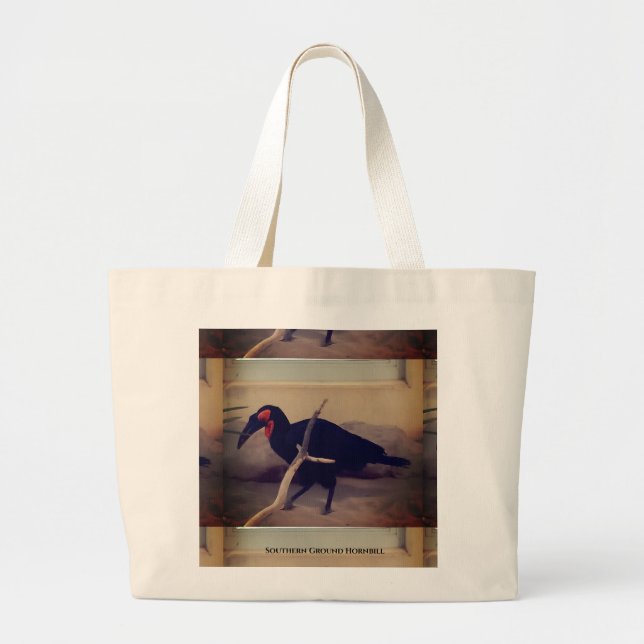Southern Ground Hornbill Tote Bag (Front)